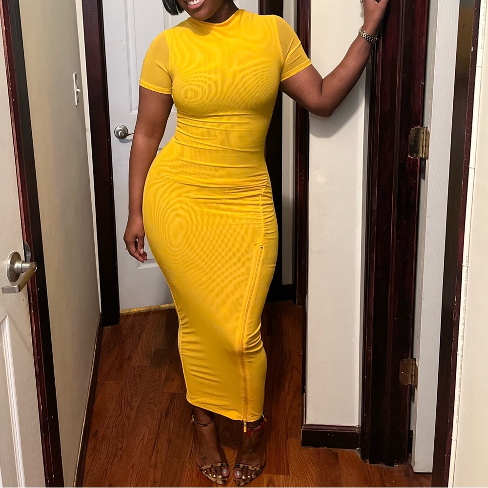 Pineapple Tee Mesh Maxi S / Yellows